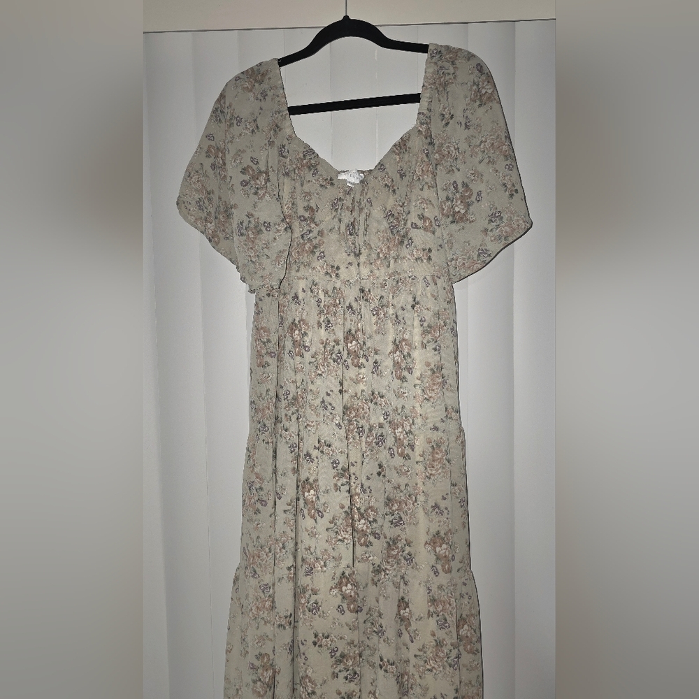 Morning Lavender Floral Maxi